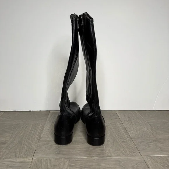 Frye Melissa Black Leather Riding Boot 7B - Picture 3 of 9